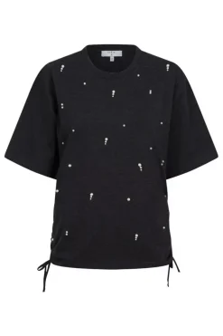 Dames t-shirt korte mouw zwart