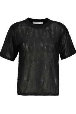 Dames t-shirt korte mouw zwart