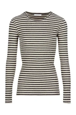 Dames t-shirt lange mouw grijs
