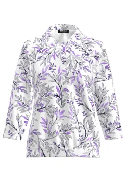 Dames t-shirt lange mouw paars