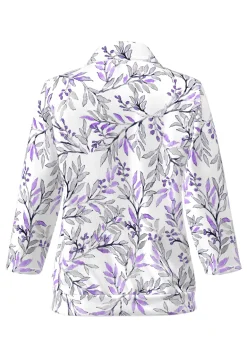 Dames t-shirt lange mouw paars