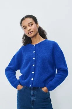 Dames vest blauw