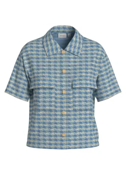 Dames vest blauw