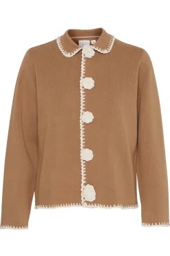 Dames vest bruin