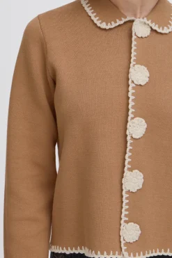 Dames vest bruin