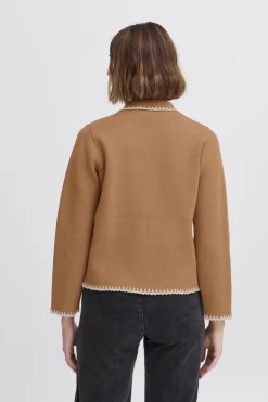 Dames vest bruin