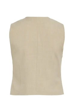 Dames vest bruin