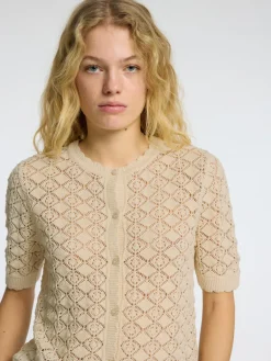 Dames vest bruin