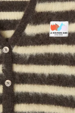 Dames vest bruin