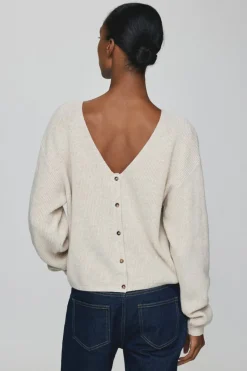 Dames vest ecru