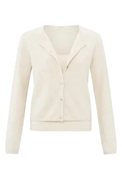 Dames vest ecru