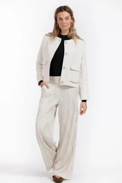 Dames vest ecru