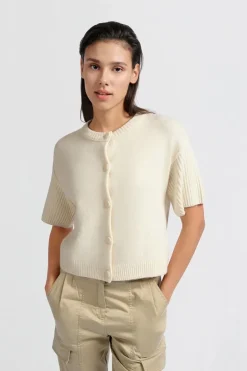 Dames vest ecru