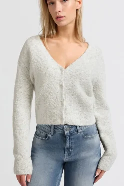 Dames vest ecru