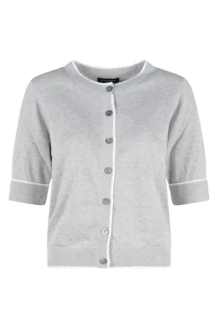 Dames vest grijs