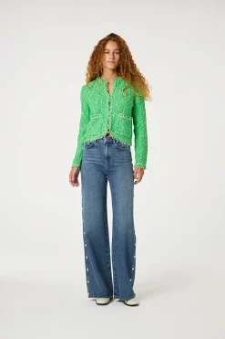 Dames vest groen