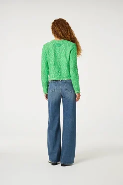 Dames vest groen