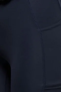 Fitness dames short blauw