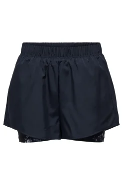 Fitness dames short blauw