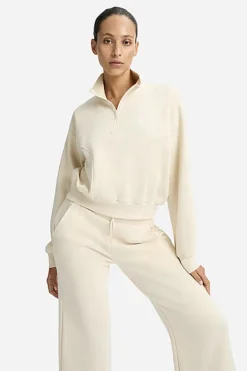 Fitness dames sweater ecru
