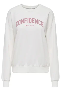 Fitness dames sweater wit