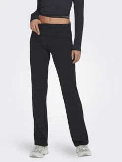 Fitness dames trainingsbroek zwart
