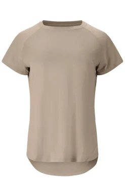 Fitness dames t-shirt km bruin