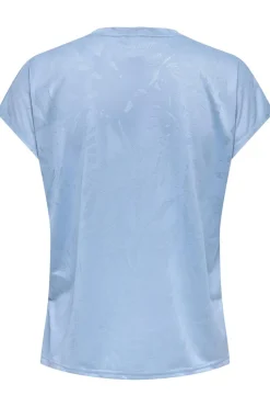 Fitness dames t-shirt km blauw