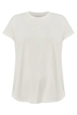 Fitness dames t-shirt km ecru