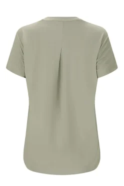 Fitness dames t-shirt km ecru