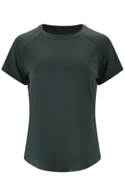 Fitness dames t-shirt km groen