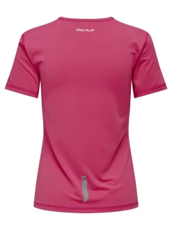 Fitness dames t-shirt km rose