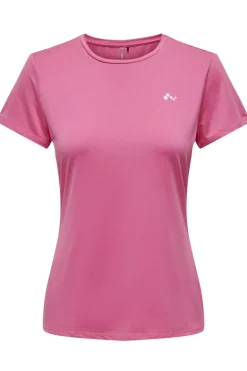 Fitness dames t-shirt km rose
