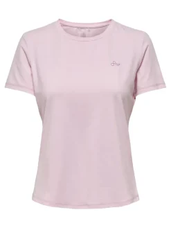 Fitness dames t-shirt km rose
