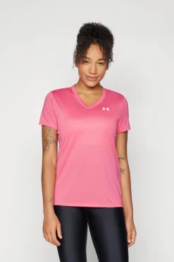Fitness dames t-shirt km rose