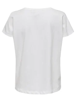 Fitness dames t-shirt km wit