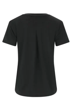 Fitness dames t-shirt km zwart