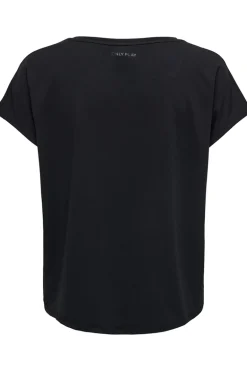 Fitness dames t-shirt km zwart