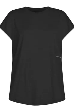 Fitness dames t-shirt km zwart