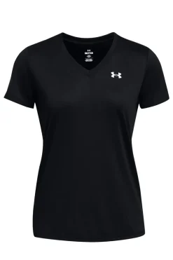 Fitness dames t-shirt km zwart
