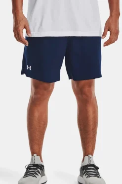 Fitness heren short blauw