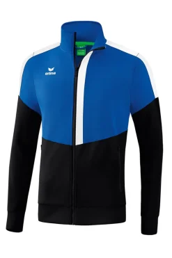 Fitness jongens trainingsjack blauw