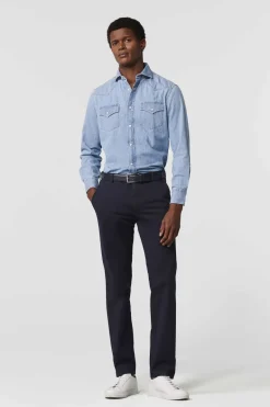 Heren broek blauw
