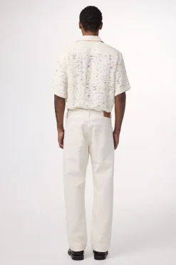 Heren broek ecru