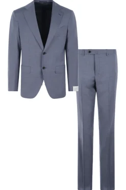 Heren 2-delig kostuum blauw