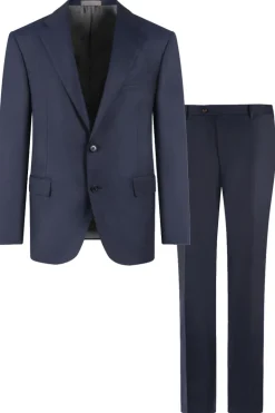 Heren 2-delig kostuum blauw