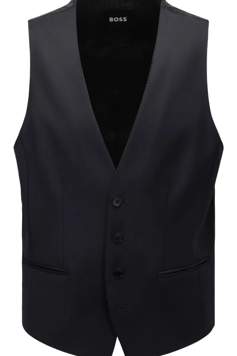 Heren gilet blauw