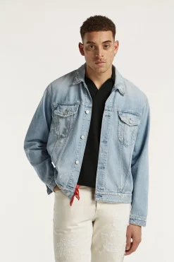 Heren jas blauw