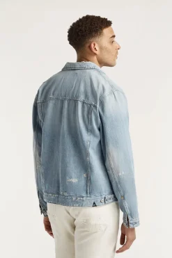 Heren jas blauw