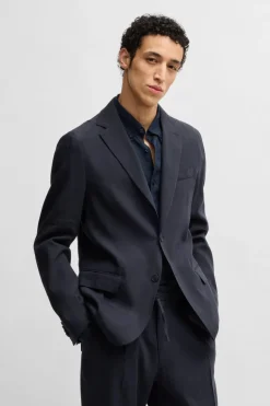 Heren jas blauw